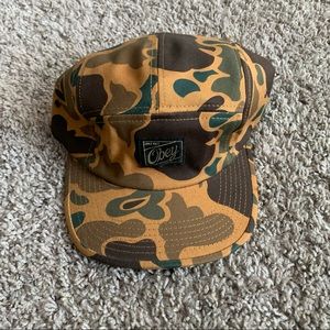 Camo Obey 5 Panel Hat